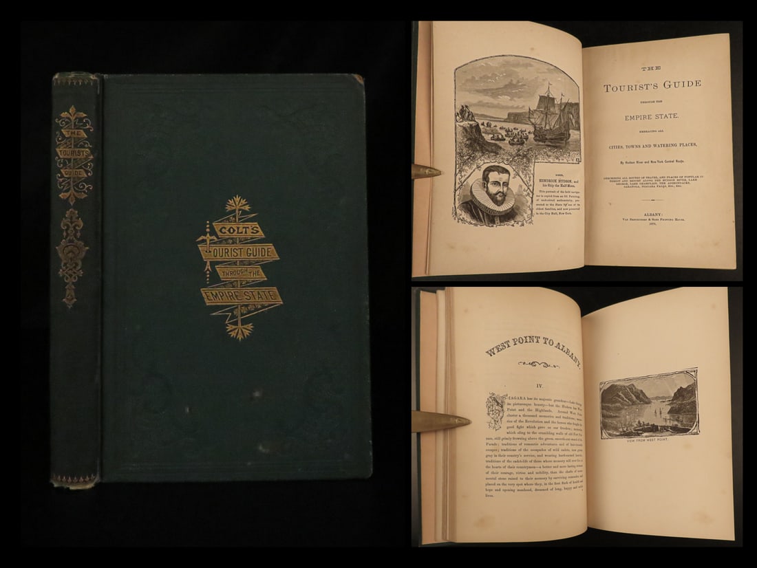 1876 New York Tourist Guide Empire State Niagara Falls INDIANS West Point (1 of 10)