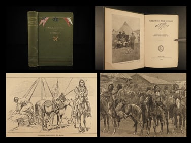 1890 CUSTER 1st ed Following the Guidon Civil War Native American Indian Wars