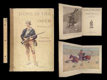 1903 Cowboys & INDIANS Frederick Remington ART American Wild West HUGE FOLIO