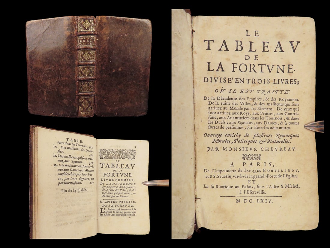 1664 Table of Fortune 1ed Fall of Nations Persia ROME Jerusalem Chevreau Charles I (1 of 10)