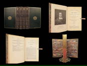 1842 EXQUISITE John Milton Paradise Lost Sonnets Psalms English Todd 4v Leather