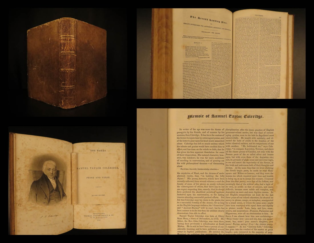 1843 Samuel Taylor Coleridge Rime of the Ancient Mariner English Sailor Poetry (1 of 20)