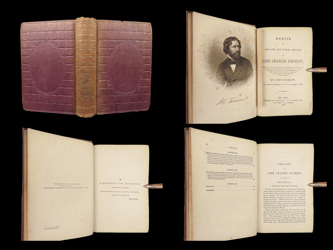 1856 John Fremont Exploration 1ed California Memoirs Oregon Trail Nevada Indians (1 of 10)