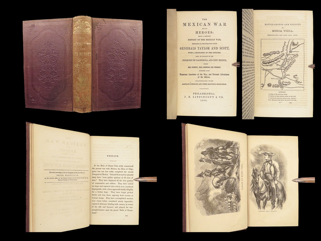 1860 Mexican American WAR Zach Taylor Winfield Scott Jefferson Davis TEXAS (1 of 10)