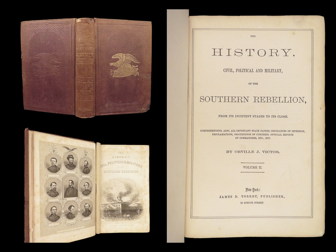 1861 Confederate 1ed Southern Rebellion CIVIL WAR Slaves CSA Victor Illustrated (1 of 10)