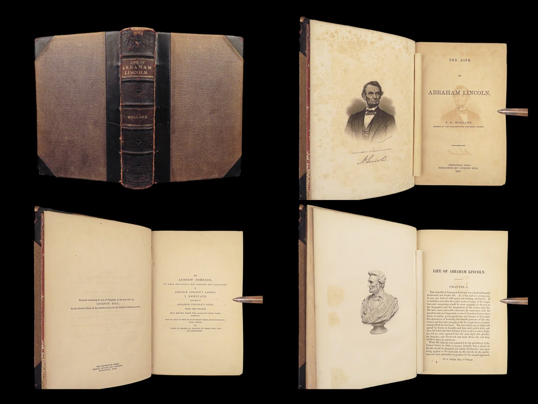 1866 Abraham Lincoln 1ed Life Americana Civil War Abolition Slavery Holland: 1866 Abraham Lincoln 1ed Life Americana Civil War Abolition Slavery Holland “Those who deny freedom to others, deserve it not for themselves.” – Abraham Lincoln Published just a year after h