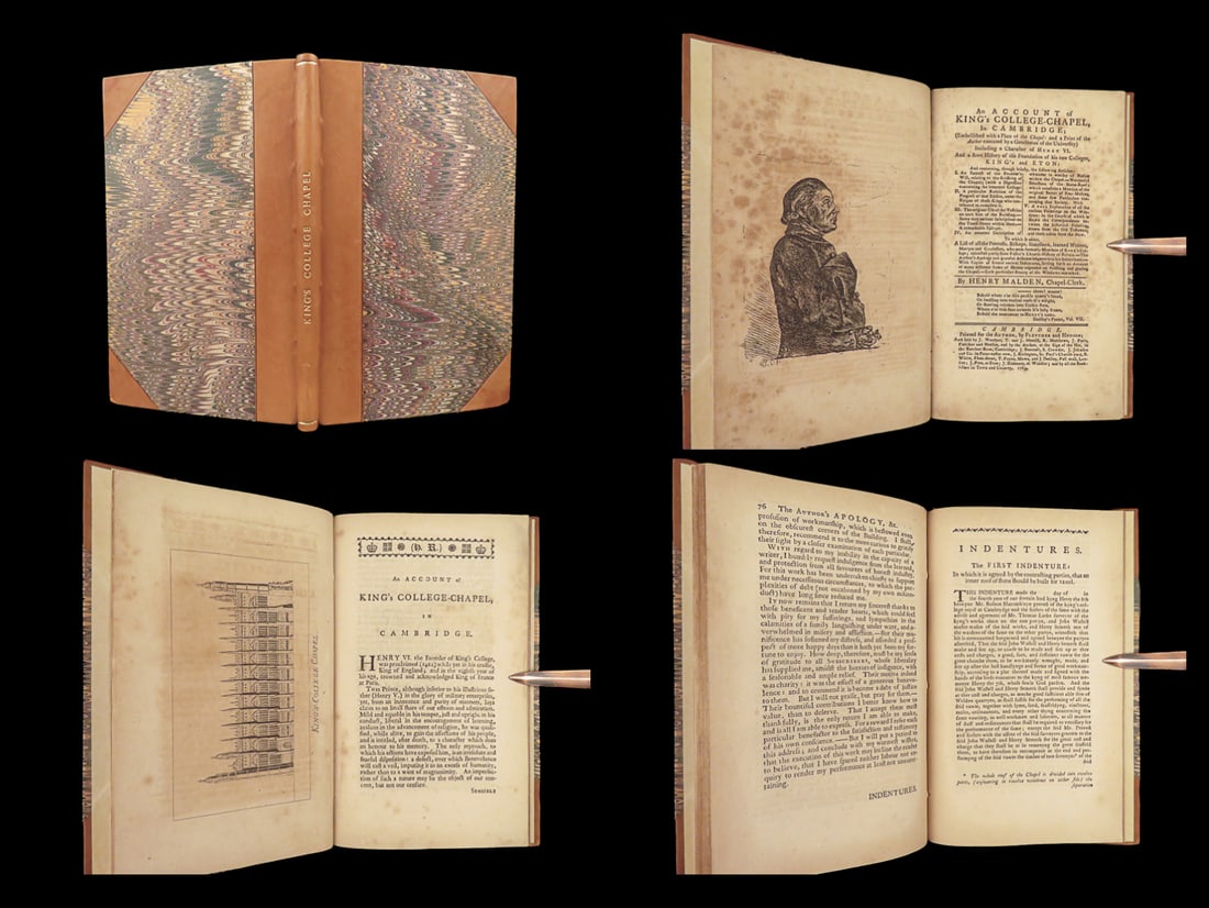 1769 Kings College Cambridge 1ed King Henry VI England Eton College Catholic: 1769 Kings College Cambridge 1ed King Henry VI England Eton College Catholic A rare 18th-century account of Kings College in Cambridge! In the 15th-century, King Henry VI established two of the most i