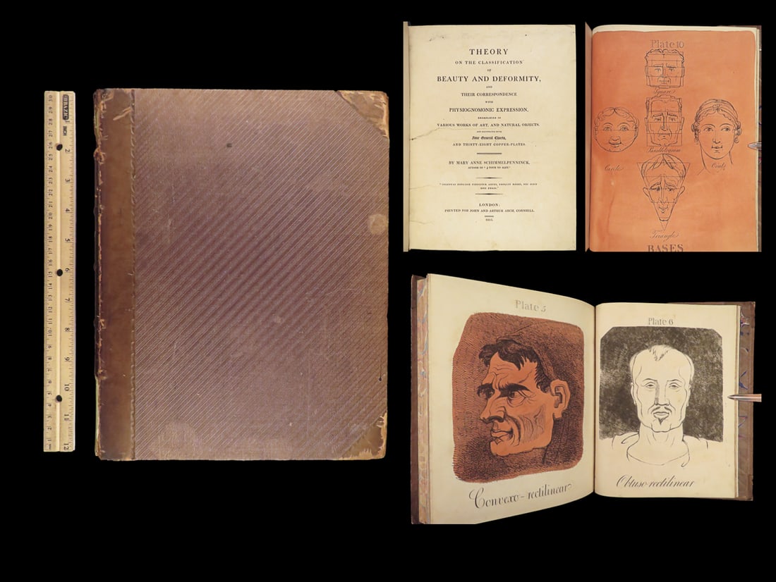1815 Deformities 1ed Physical BEAUTY Standards Physiognomy Kalology Sublime ART: 1815 Deformities 1ed Physical BEAUTY Standards Physiognomy Kalology Sublime ART “Beauty and Deformity” was a 19th-century treatise on the standards of physical beauty and the sublime by Mary A