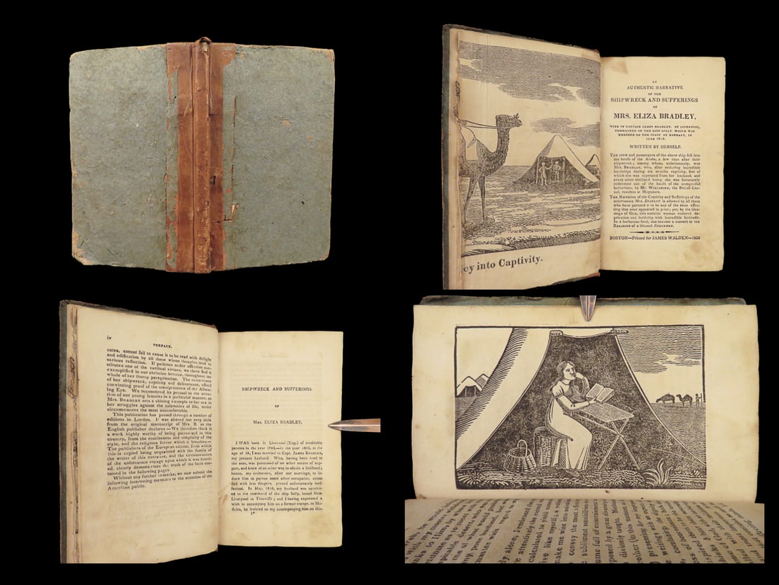 1822 AFRICA PIRATES Eliza Bradley Shipwreck Morocco Torture Slavery Voyages (1 of 10)