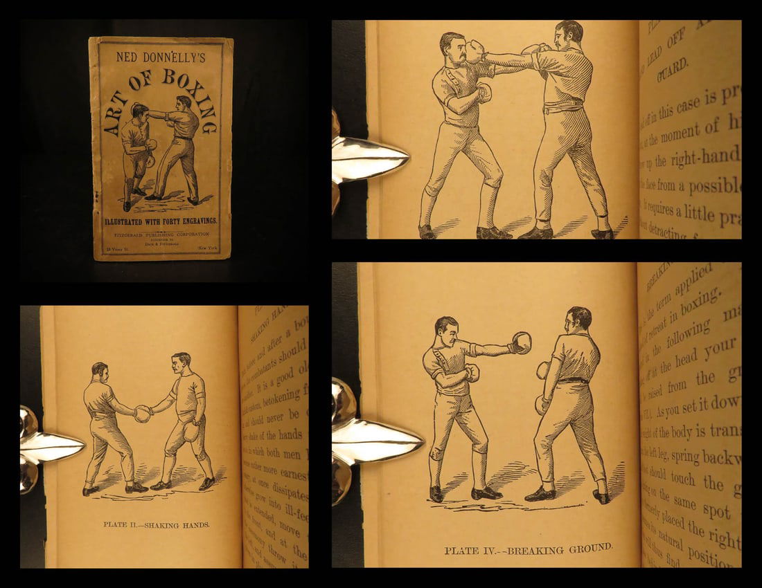 1880 Art of BOXING Combat Sports Illustrated Pugilism Self-Defense Ned Donnelly (1 of 20)