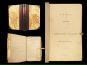 1881 CHEROKEE Nation LAWS 1ed Constitution Oklahoma Indian Boundaries Tahlequah
