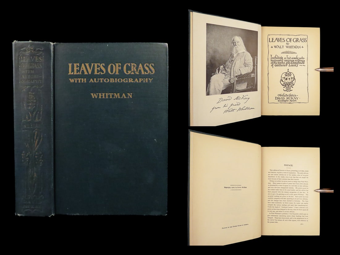 1900 Walt Whitman Leaves of Grass American Poetry SEXUALITY Scandal Romanticism (1 of 10)