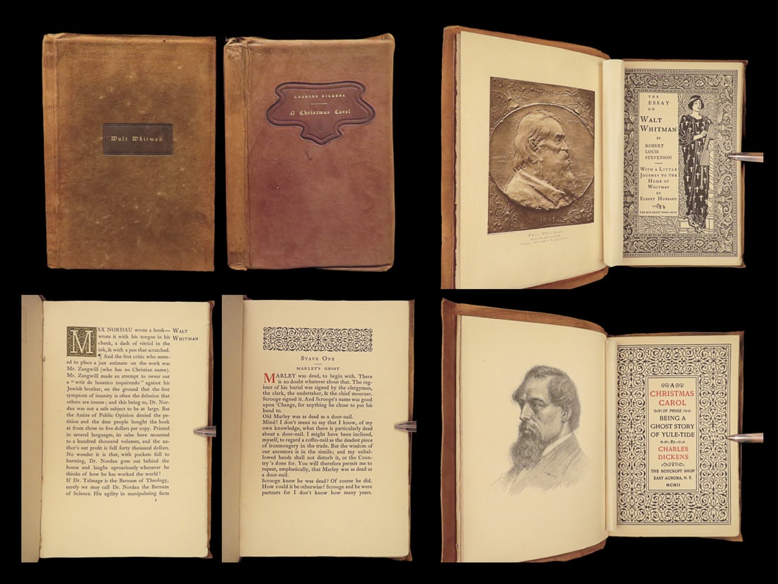 1902 A Christmas Carol Charles Dickens + 1900 Walt Whitman by RobLouis Stevenson: 1902 A Christmas Carol Charles Dickens + 1900 Walt Whitman by RobLouis Stevenson “There is nothing in the world so irresistibly contagious as laughter and good humor.” ? Charles Dickens, A Chr