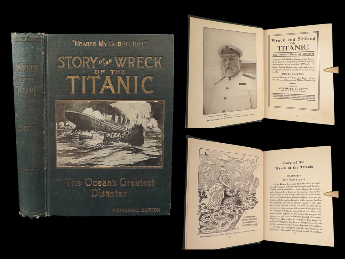 1912 TITANIC 1ed Wreck and Sinking Shipwreck Illustrated Survivor Stories (1 of 10)