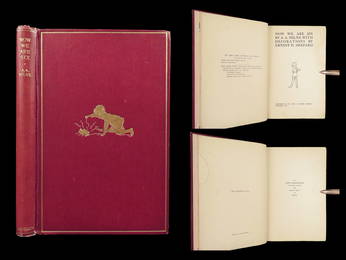 1927 Winnie the Pooh 1ed MILNE Now We Are Six Childrens Classic Shepard ART
