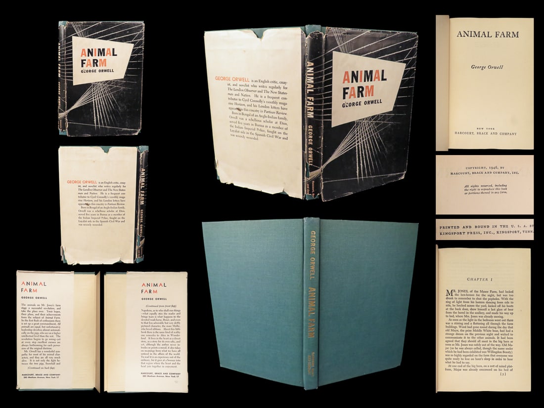 1946 Animal Farm George Orwell Bolshevik Revolution Dystopian Socialism: 1946 Animal Farm George Orwell Bolshevik Revolution Dystopian Socialism “All animals are equal, but some animals are more equal than others.” ? George Orwell, Animal Farm George Orwells Animal