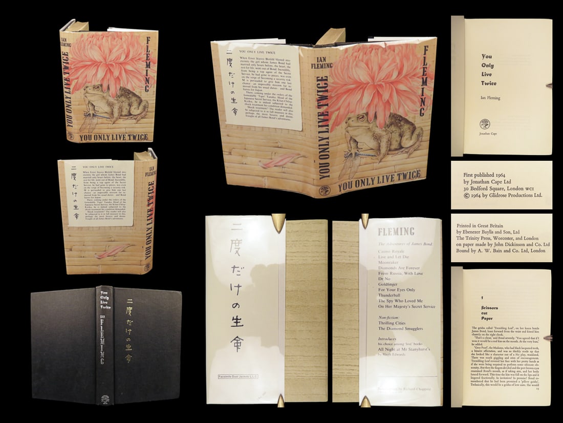 1964 JAMES BOND 1ed You Only Live Twice Ian Fleming 007 British Spy SPECTRE MI6 (1 of 10)