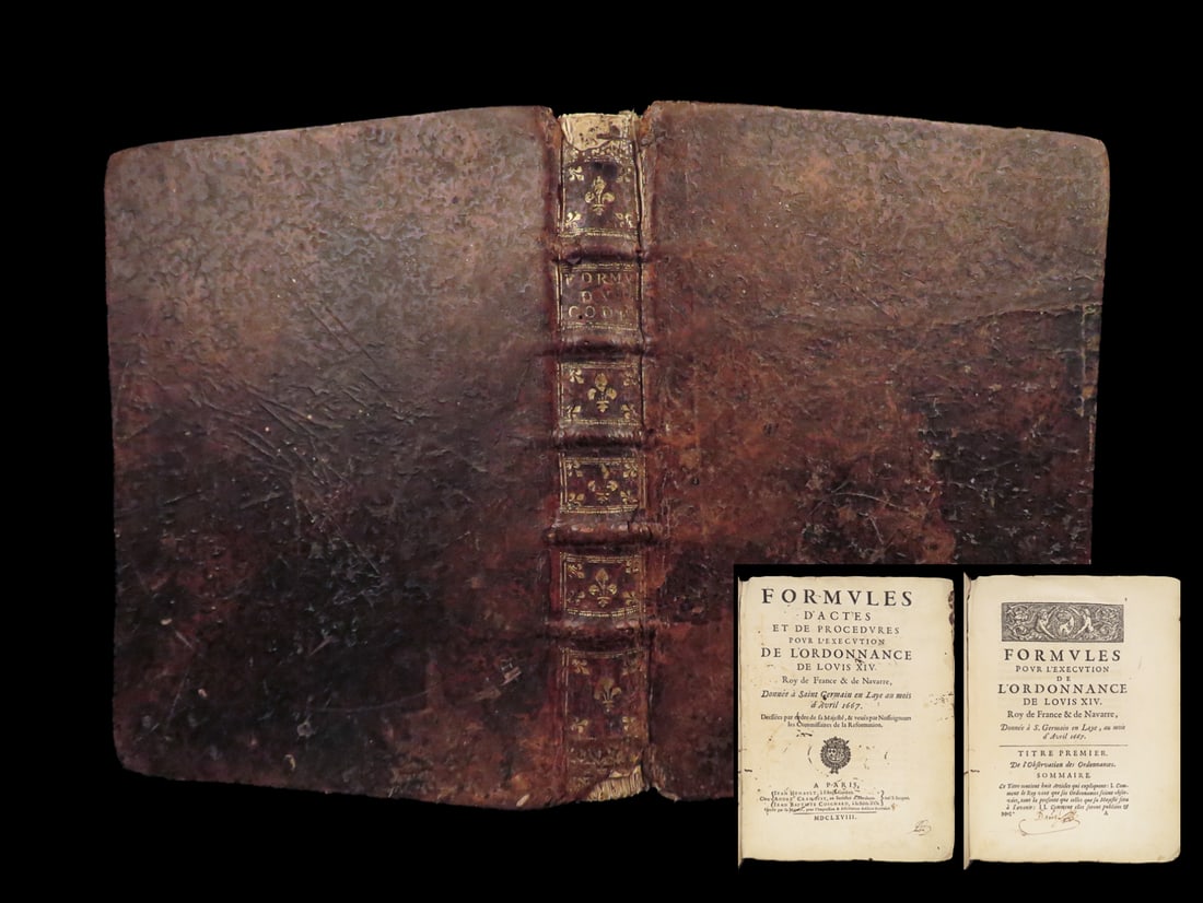 1668 King Louis XIV LAW 1ed France SALT Taxes PARIS Extensive PROVENANCE (1 of 10)