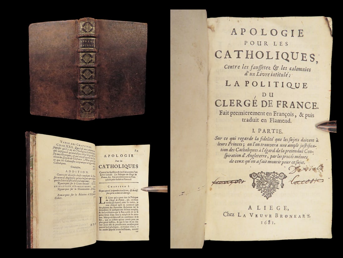 1681 Popish Plot 1ed Jansenist Catholic England Protestant Jesuit French Arnauld (1 of 10)