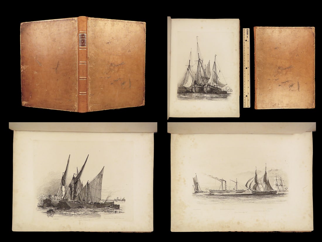 1829 SHIPS 1ed Edward William Cooke ART Shipping & Craft Landscape Boats Plates< (1 of 10)