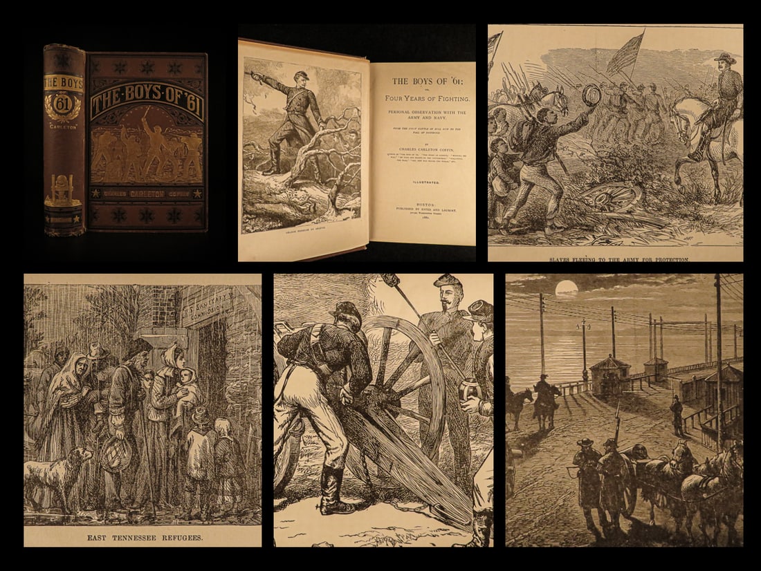 1881 Civil War Boys of 61 Illustrated Battle Bull Run Richmond CSA Fall Coffin (1 of 20)