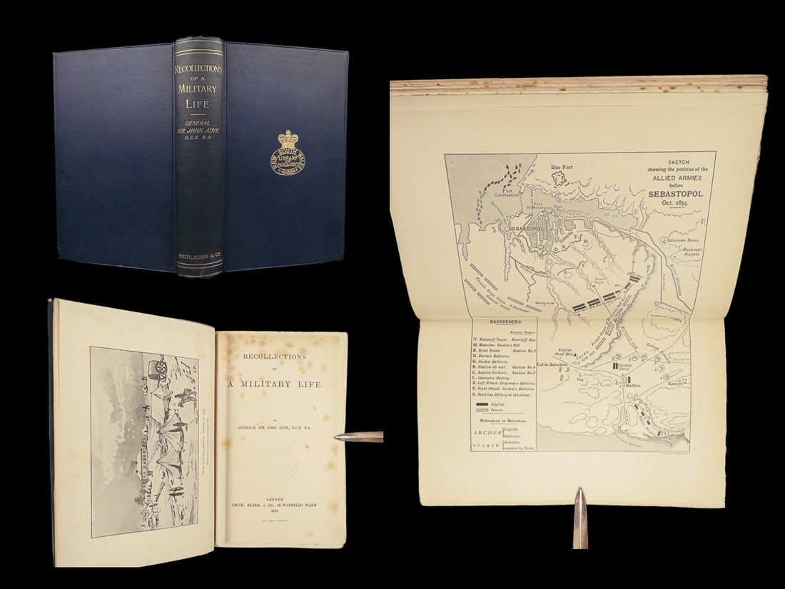 1895 CRIMEAN WAR 1ed Gen John Adye Military Indian Rebellion AFGHAN Wars MAPS (1 of 10)