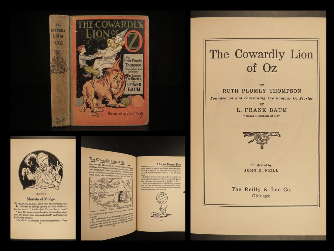 1923 Cowardly Lion of Oz 1ed by Ruth Thompson Illustrated Wizard of Oz Fantasy: 1923 Cowardly Lion of Oz 1ed by Ruth Thompson Illustrated Wizard of Oz Fantasy Were off to see the wizard, the wonderful Wizard of Oz!” This timeless classic was first published in 1899 and feat