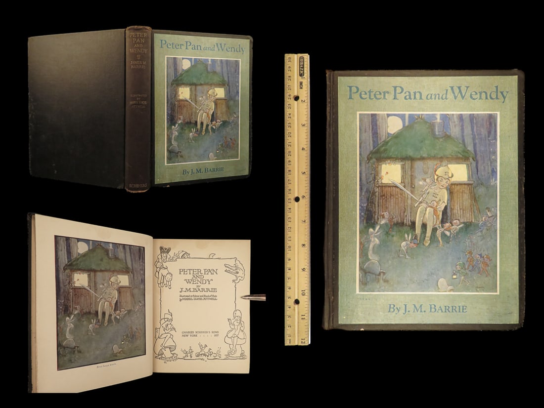 1927 Peter Pan and Wendy JM Barrie Childrens Classic Mabel Atwell Illustrations (1 of 10)