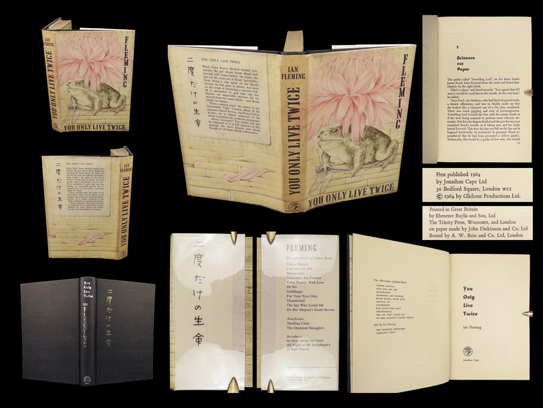 1964 JAMES BOND 1ed You Only Live Twice Ian Fleming 007 British Spy SPECTRE MI6 (1 of 10)