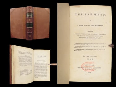 1838 PIONEERS 1ed Far West Western Frontier Exploration Native American INDIANS