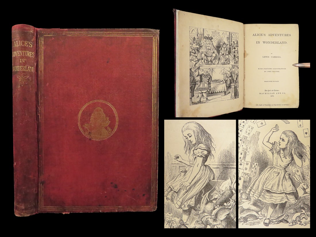1872 Alice in Wonderland Lewis Carroll Tenniel Illustrated Fantasy Classic: 1872 Alice in Wonderland Lewis Carroll Tenniel Illustrated Fantasy Classic “If I had a world of my own, everything would be nonsense. Nothing would be what it is, because everything would be what it