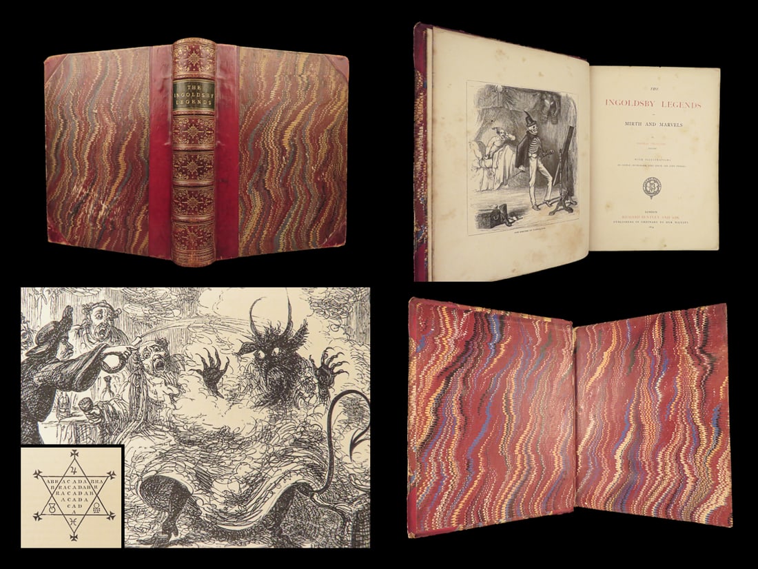 1874 Ingoldsby Legends Occult GHOSTS Esoteric Tenniel Leech Cruikshank ART (1 of 10)