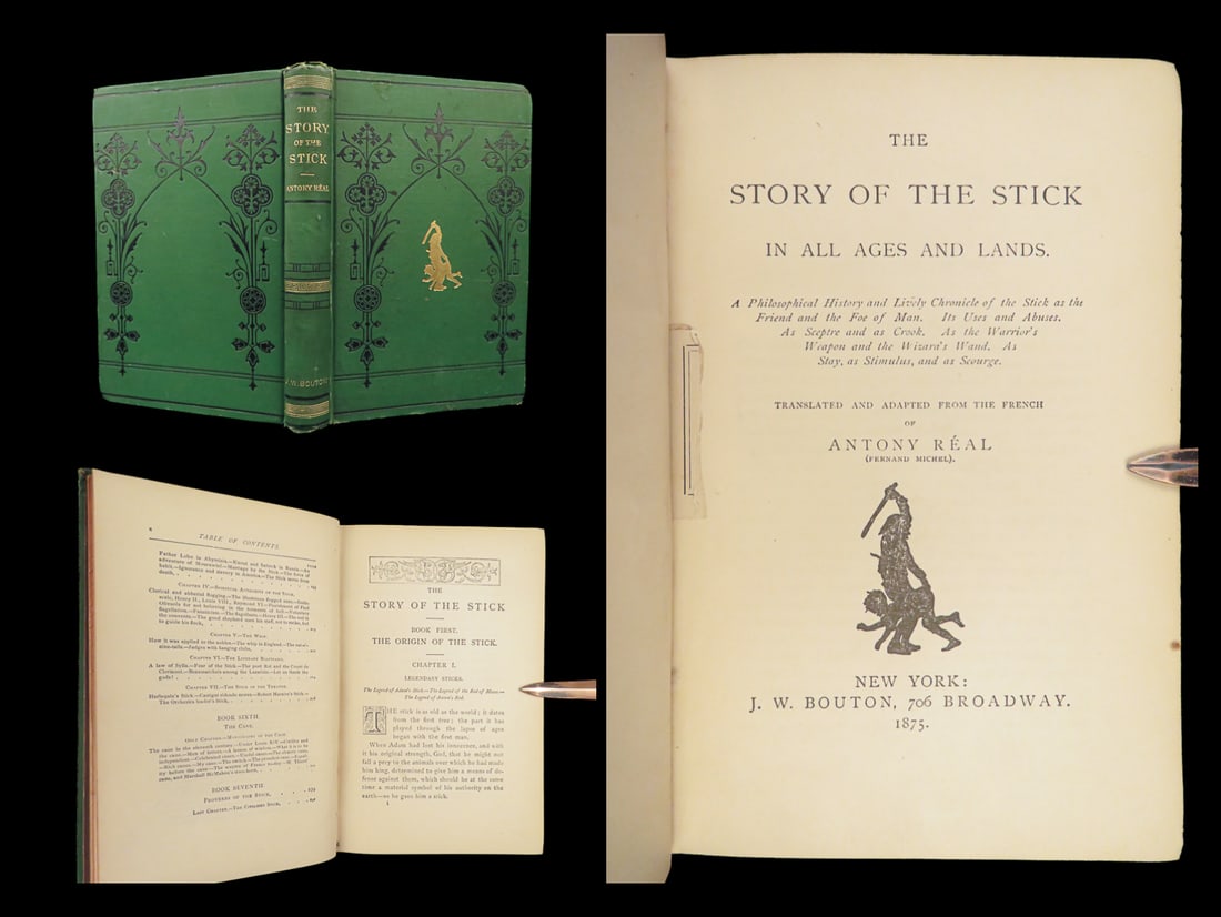 1875 MAGIC WANDS Sticks 1ed Wooden Tools & Weapons Divining Rods TORTURE Indians (1 of 10)