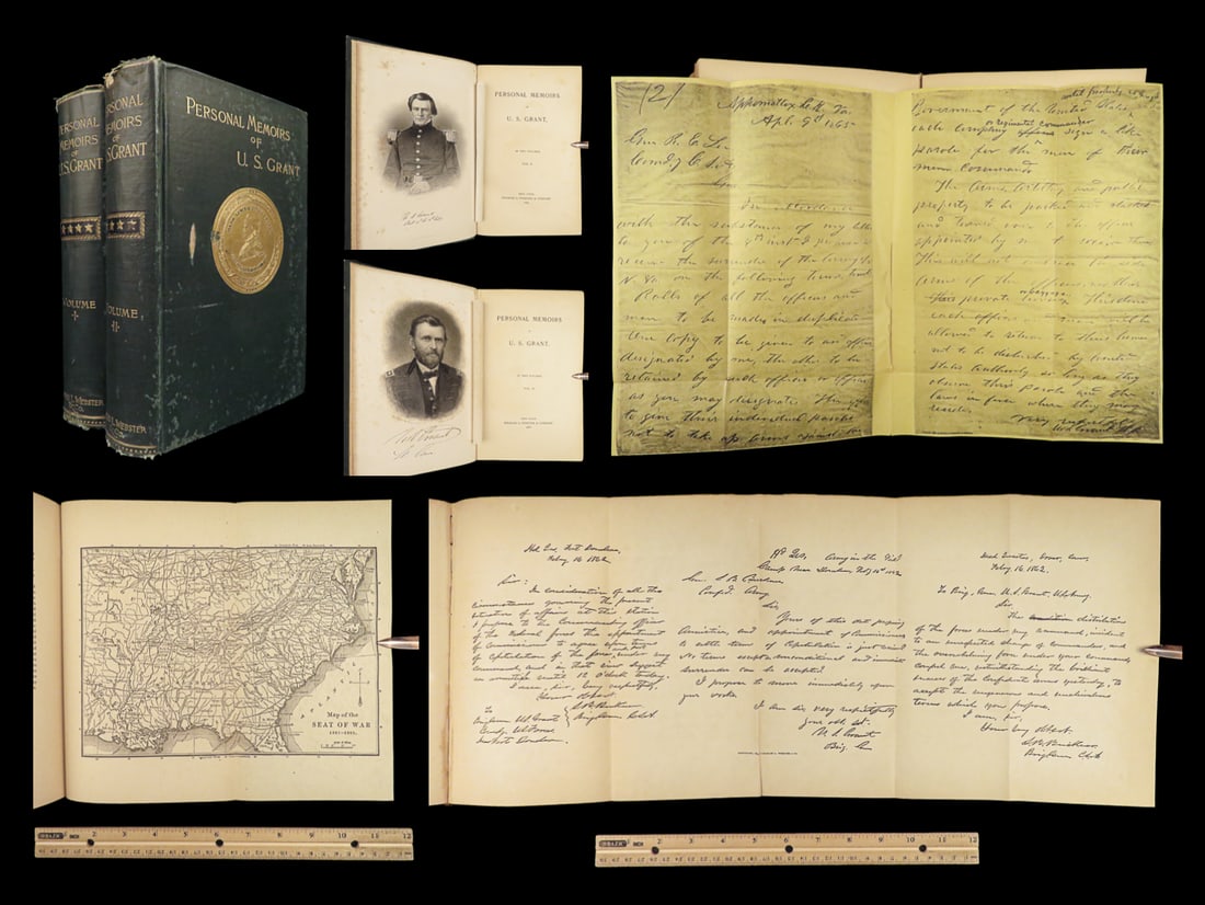 1885 Civil War 1ed Memoirs of Union General Ulysses S. Grant Illustrated MAPS 2v (1 of 10)