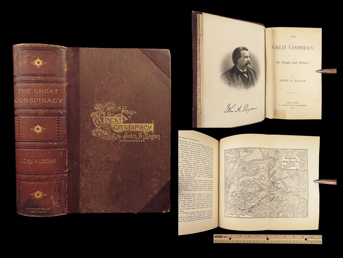 1886 CIVIL WAR 1ed America Conspiracies Lincoln Assassination SLAVERY 13th Amend: 1886 CIVIL WAR 1ed America Conspiracies Lincoln Assassination SLAVERY 13th Amend John Alexander Logans “Great Conspiracy” is a rare 19th-century history of the conspiracies and struggles in Am