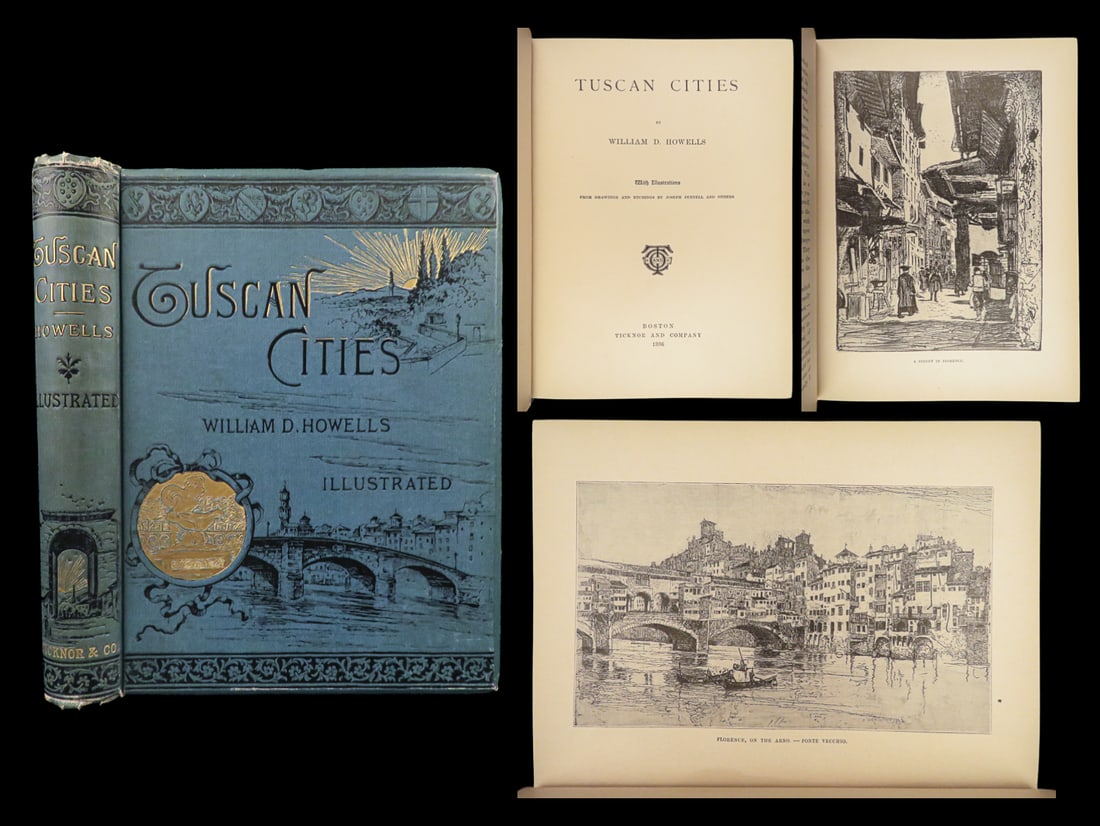 1886 TUSCANY 1ed Italy Illustrated Florence Pisa Lucca Siena Tuscan Cities BINDING (1 of 10)