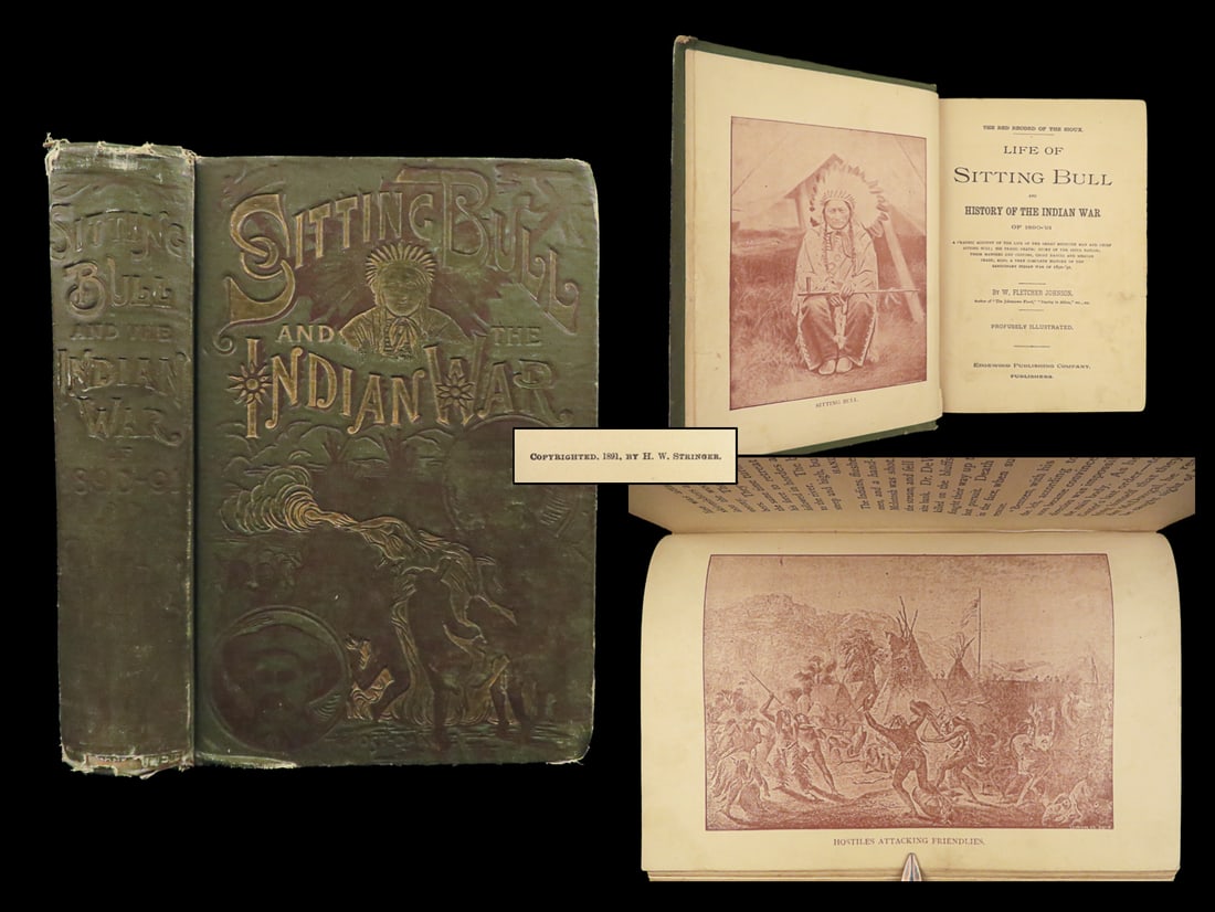 1891 Sioux Indians 1st ed Life Sitting Bull Native American DAKOTA Ghost Dance (1 of 10)