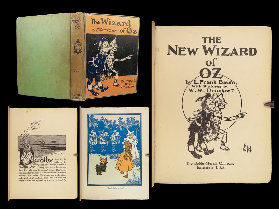 1903 WIZARD of OZ Baum Illustrated Denslow Fantasy Childrens Literature Color: 1903 WIZARD of OZ Baum Illustrated Denslow Fantasy Childrens Literature Color Were off to see the wizard, the wonderful Wizard of Oz!” This timeless classic was first published in 1899 and reiss