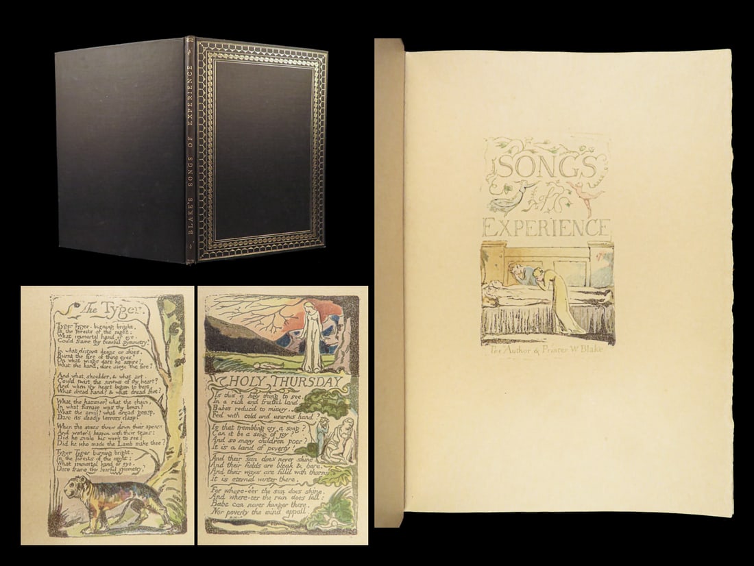 1927 William Blake ART 1ed Songs of Experience British Museum Poetry Illustrated: 1927 William Blake ART 1ed Songs of Experience British Museum Poetry Illustrated Originally published in 1794, “Songs of Experience” built upon the work that Blake had done in “Songs of Inno