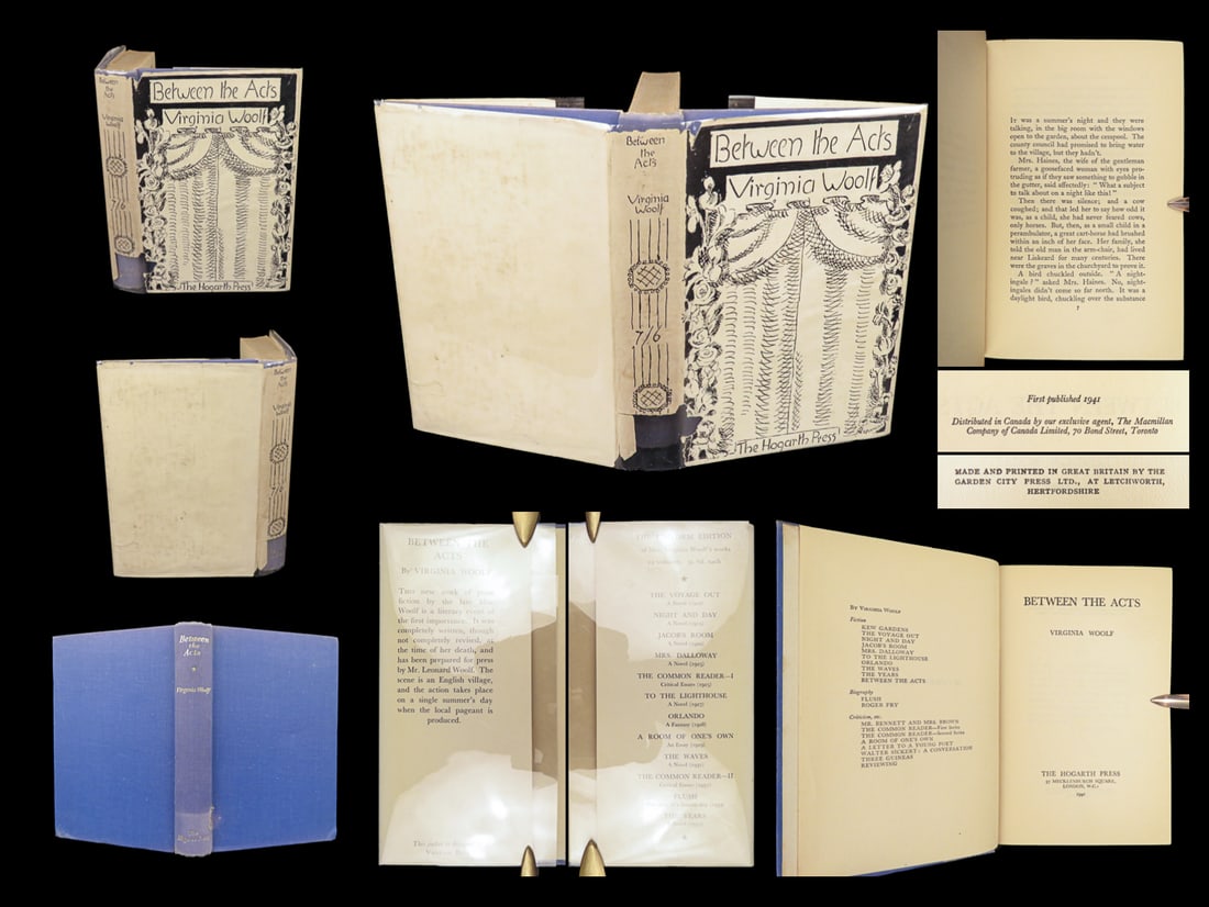 1941 Virginia Woolf 1ed Between the Acts English Plays Theater WWII +OrigDJ (1 of 10)