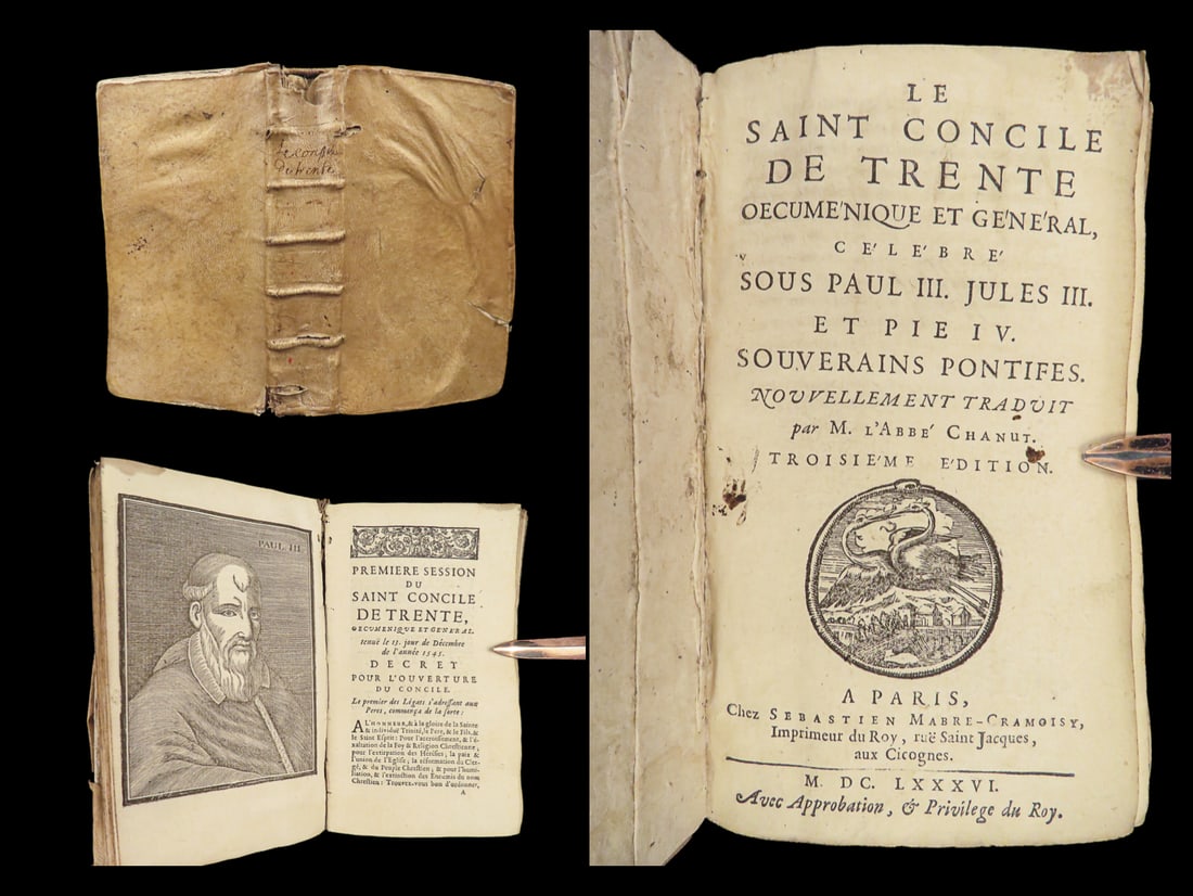 1686 Council of Trent Catholic Church Popes Paul III Canon Law Chanut Paris: 1686 Council of Trent Catholic Church Popes Paul III Canon Law Chanut Paris Martial Chanuts treatise on the Council of Trent was an important work of Chanuts attempts at bringing understanding to Euro