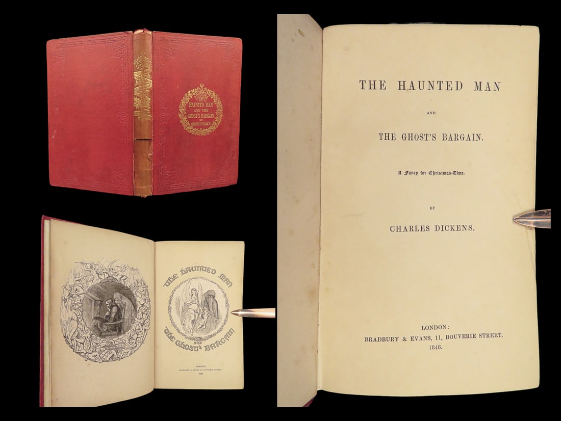 1848 Charles DICKENS 1ed/1st Haunted Man & Ghosts Bargain Christmas Tenniel RARE: 1848 Charles DICKENS 1ed/1st Haunted Man & Ghosts Bargain Christmas Tenniel RARE “There is nothing in the world so irresistibly contagious as laughter and good humor.” ? Charles Dickens A rare