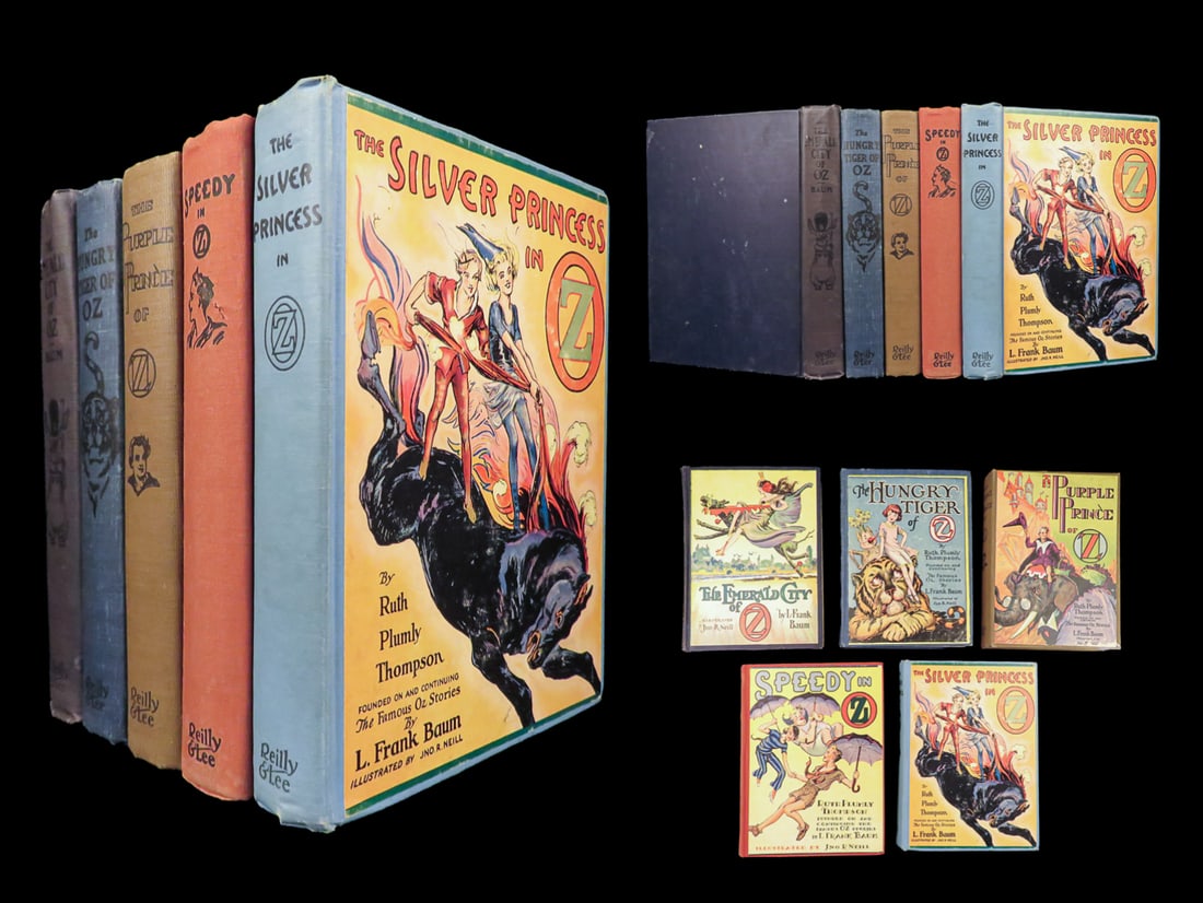 1910 Wizard of Oz Books Purple Prince Silver Princess Emerald City Speedy 5v (1 of 10)