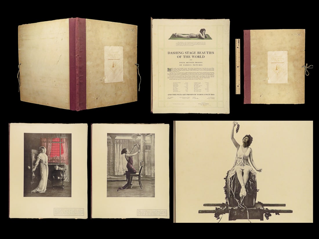 1912 FAMOUS Actresses 1ed Engravings Illustrated PORTRAITS Feminism FASHION (1 of 10)