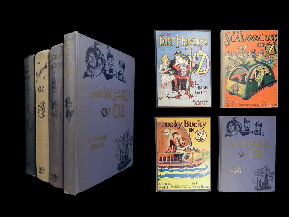 1917 Wizard of Oz Books Lucky Bucky in Oz Scalawagons & Lost Princess 4v (1 of 10)