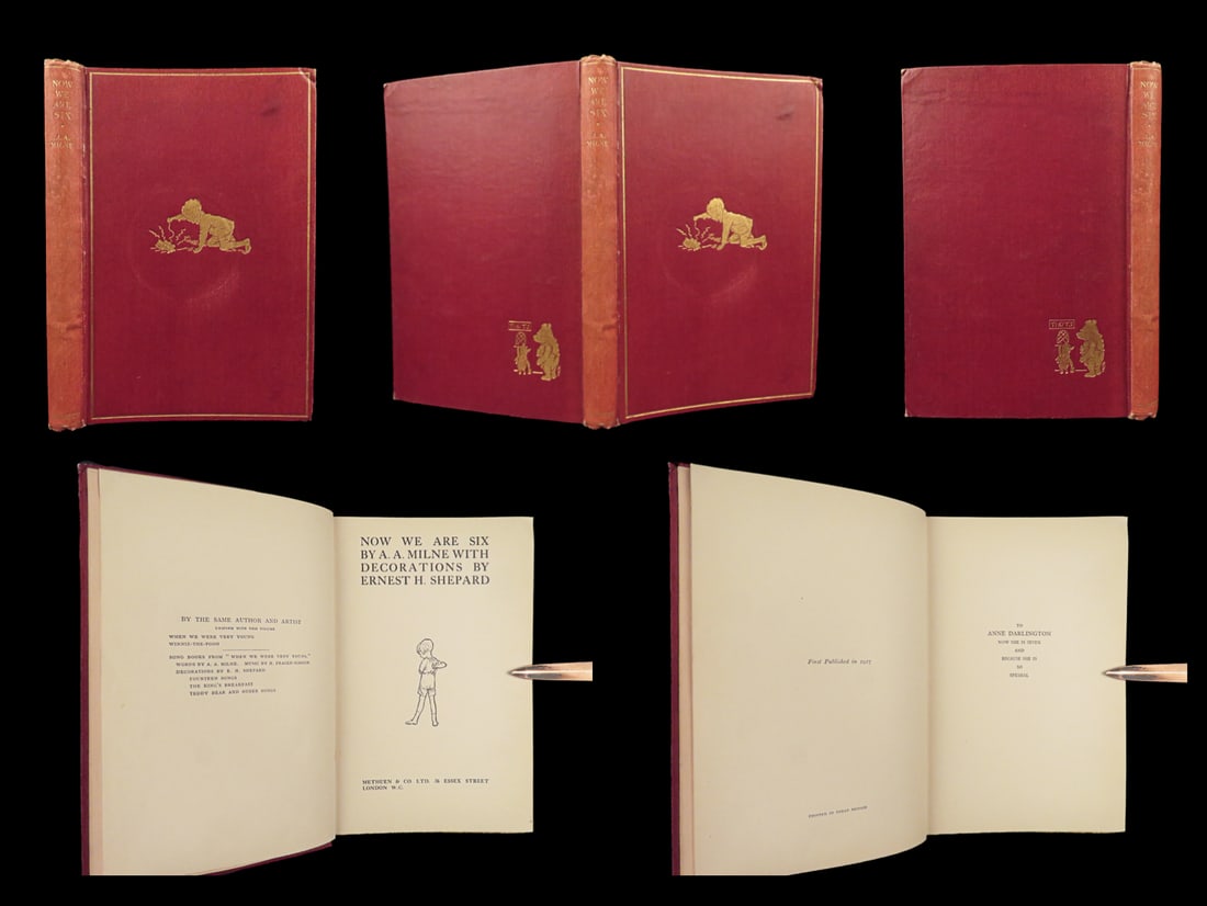 1927 Winnie the Pooh 1ed MILNE Now We Are Six Childrens Classic Shepard ART (1 of 10)