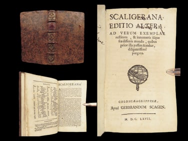 1667 Scaligerana Renaissance Encyclopedia ROME England France Joseph Scaliger