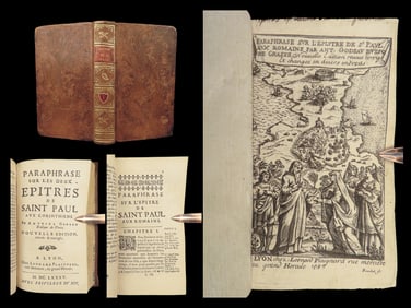 1685 Paul Epistles ROMANS Corinthians Bishop Antoine Godeau BIBLE Commentary 2n1