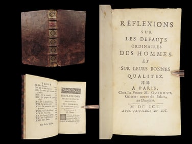 1692 Faults of Man 1st Jacques Goussault French Humor Vices FEMALE PROVENANCE