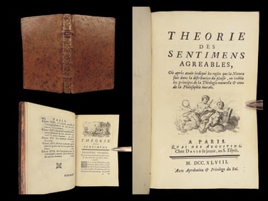 1748 Philosophy Klare Empfindung Cognitive Clarity Sentiments Agreables Pouilly
